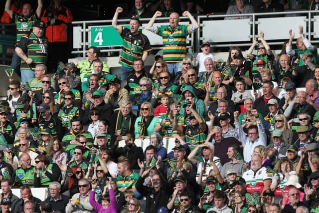 Saints fans helped create a record 27,411 stadium attendance at stadium:mk (pictures: Sharon Lucey)