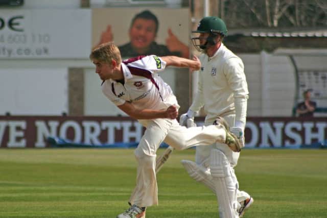 Olly Stone took 3-68 to help bowl out Leicestershire