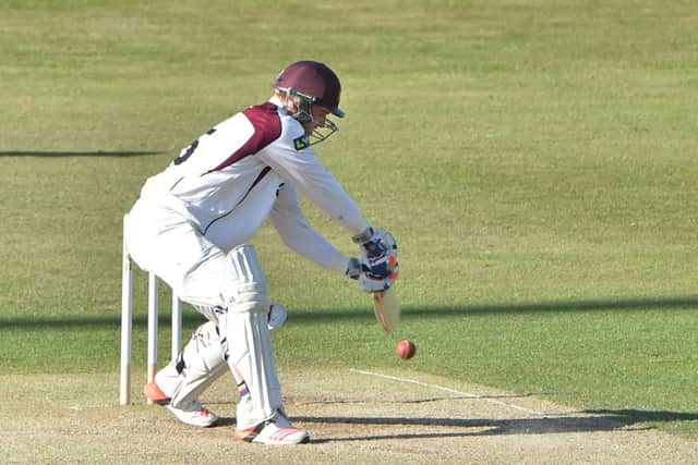 David Willey hits out on his way to