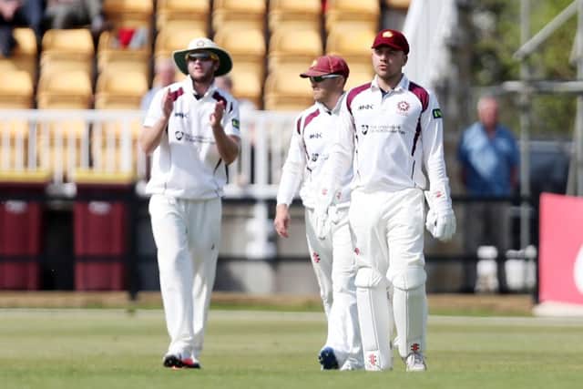 Northamptonshire captain Alex Wakely (left)
