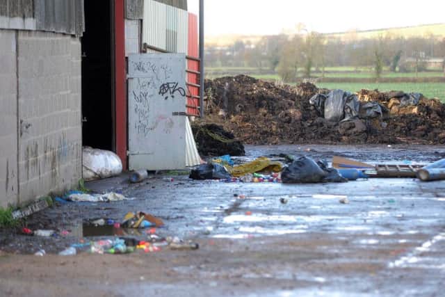A barn in Kislingbury and Bugbrooke where an illegal raid took place. NEWS, LIZ. 091116SL9