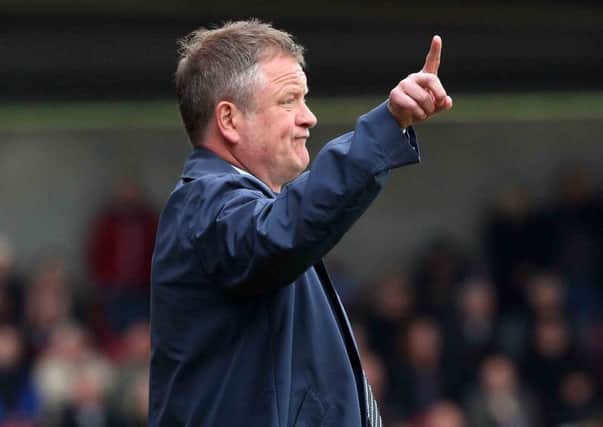 Cobblers manager Chris Wilder