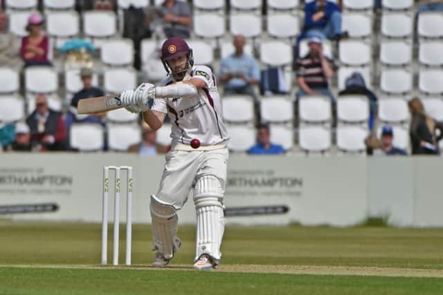 Steven Crook played a fine innings for Northamptonshire against his old county