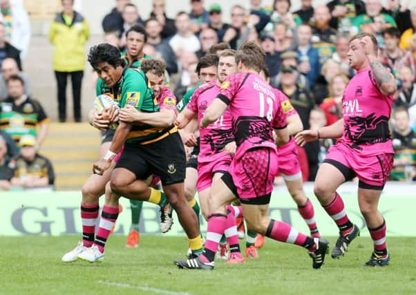 Ahsee Tuala scored for Saints against London Welsh (picture: Kirsty Edmonds)