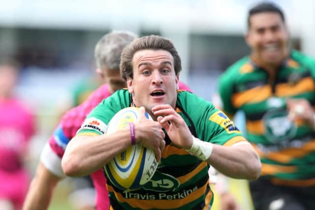Lee Dickson dived over for two Saints tries (pictures: Kirsty Edmonds)