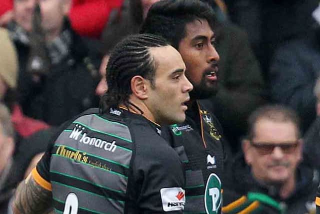 Kahn Fotuali'i is delighted that Ahsee Tuala (right) is staying on at Saints (picture: Sharon Lucey)