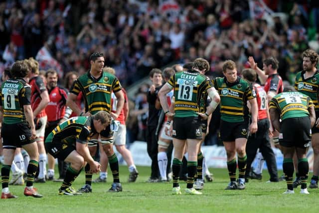 Saints lost to Saracens in a Premiership play-off semi-final at Franklin's Gardens in 2010