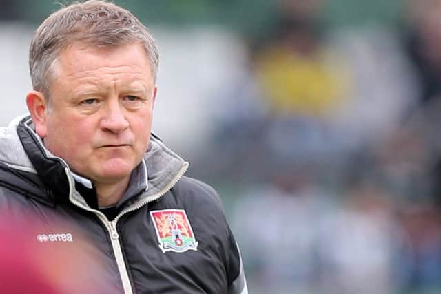 Cobblers boss Chris Wilder