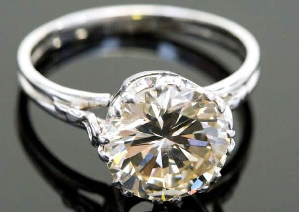 Diamond ring brought into a valuation day in Northamptonshire sells for £13,300 by Hansons Auctioneers