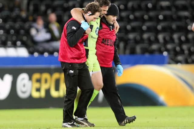 Ben Foden suffered a knee injury at Ospreys in January (picture: Kirsty Edmonds)