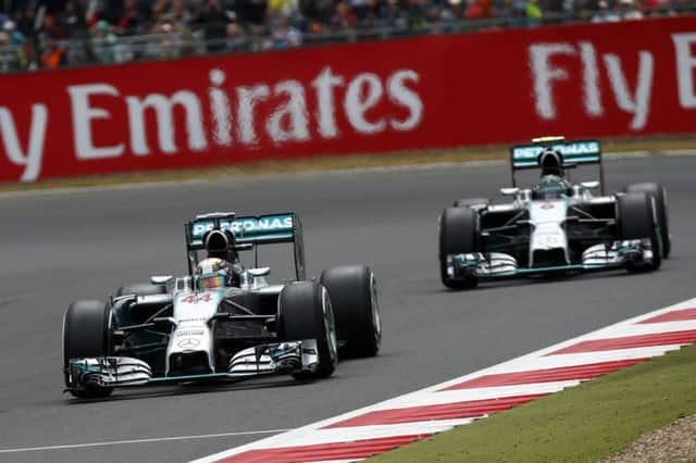 Lewis Hamilton claimed victory at the 2014 Silverstone Grand Prix PNL-141007-093525002