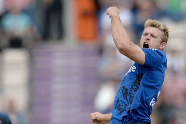 David Willey was in the wickets for England