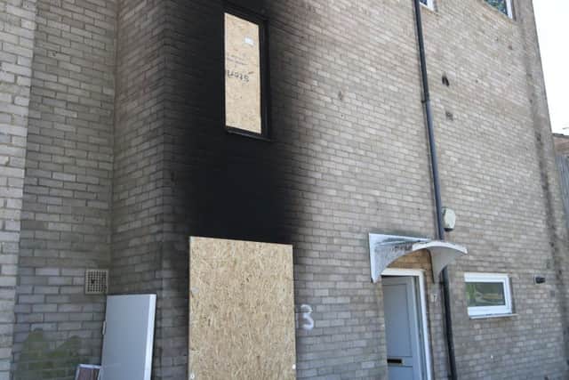 The fire happened in Ripley Walk, Corby, on Sunday, June 28