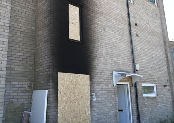 The fire happened in Ripley Walk, Corby, on Sunday, June 28