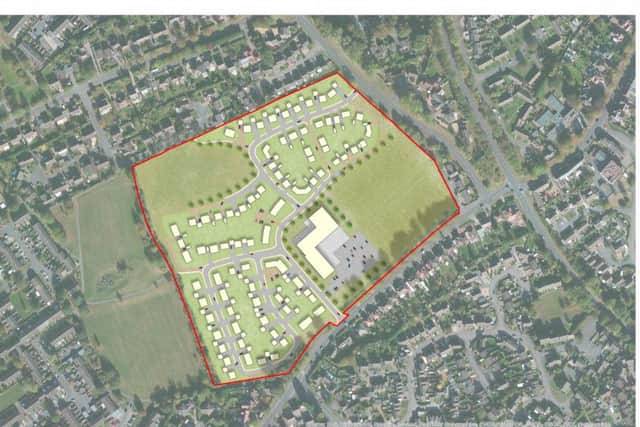 The indicative masterplan - the layout and design of the roads and houses is yet to be agreed.