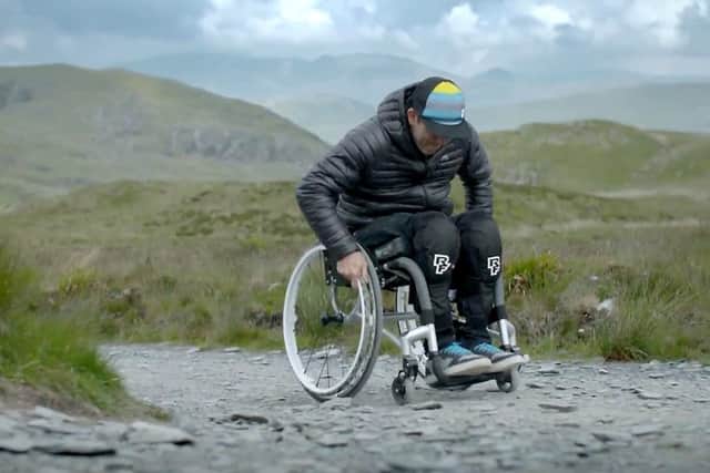 Ashton is a former world champion cyclist who was paralysed in a crash at Silverstone. Photo: GMBN / SWNS.com'