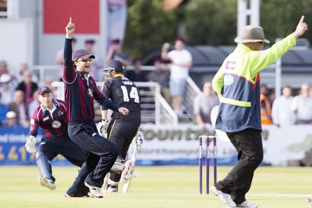 Alex Wakely and his Steelbacks side celebrated a six-wicket win against Yorkshire Vikings at a full County Ground last Friday (picture: Kirsty Edmonds)