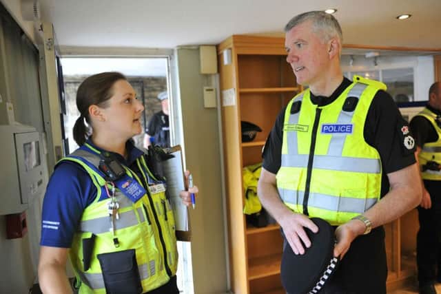 New Northamptonshire Police Chief Constable Simon Edens went out on patrol with officers in Oundle on his first day in the job