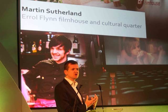 The Northampton Alive event at the Guildhall. Martin Sutherland from Royal & Derngate speaking at the event. ENGNNL00120131110175013
