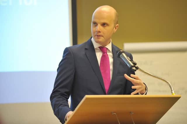 Adam Simmonds at conference to celebrate first year of new Office of Faith Based and Community Initiatives (OFBCI) NNL-150403-161620001