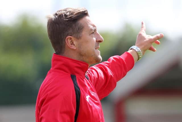 Brackley Town boss
Jon Brady saw his side earn a point at Alfreton