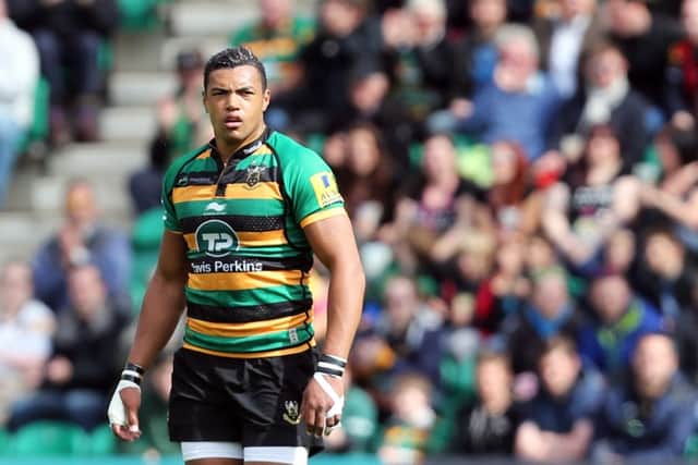 Northampton Saints v London Welsh in the Aviva Premiership at Franklins Gardens.
Luther Burrell NNL-151005-093624009