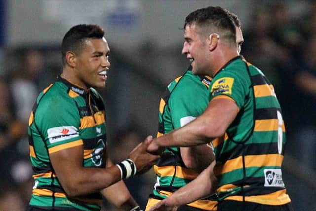 Luther Burrell is delighted that Calum Clark (right) has been given a chance to impress for England (picture: Sharon Lucey)
