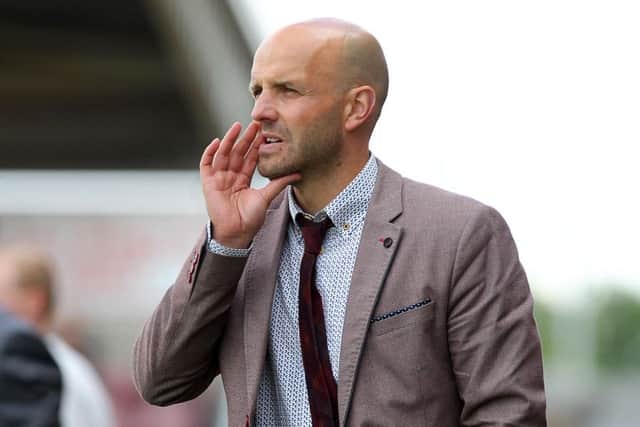 Paul Tisdale during his side's loss to Northampton. Picture by Sharon Lucey