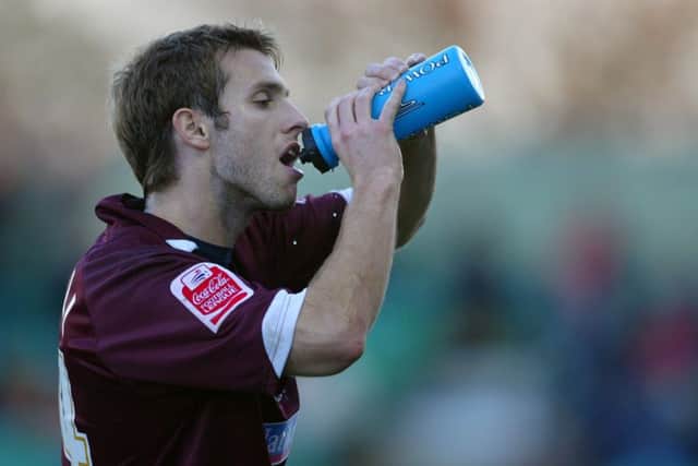Joe Burnell in his Northampton Town days