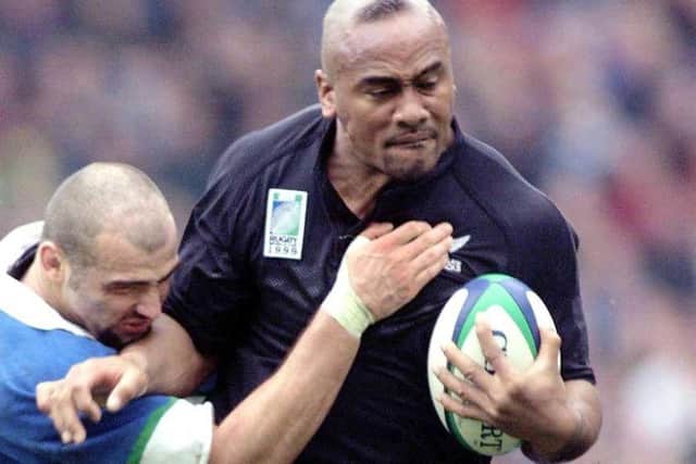 Jonah Lomu of New Zealand