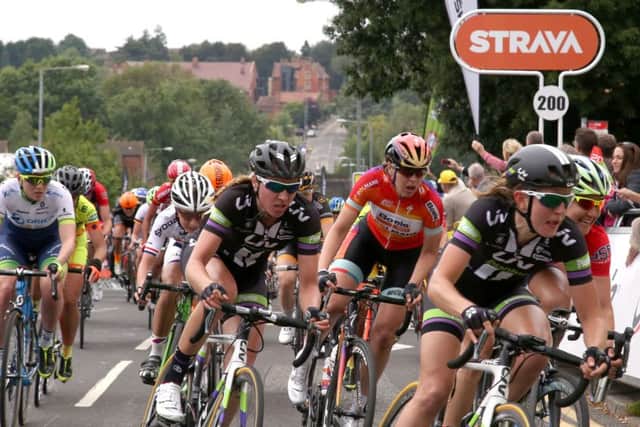 The finish of Stage 3 in Kettering earlier this year