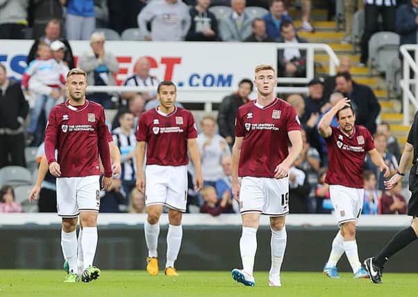 Alan Knill believes the Cobblers players can take inspiration from their midweek trip to Newcastle on Tuesday