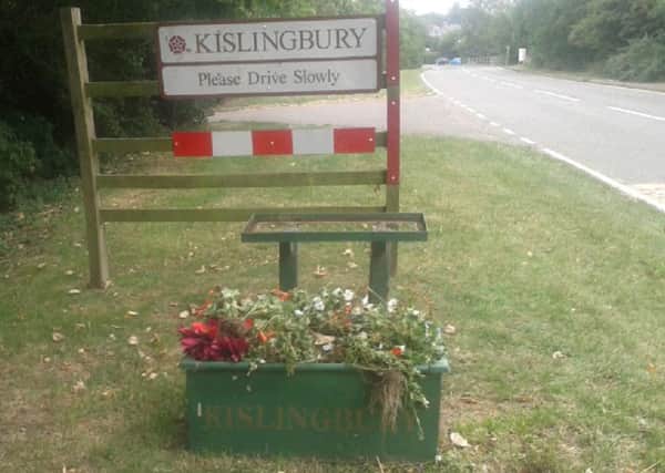Planters have been vandalised in Kislingbury