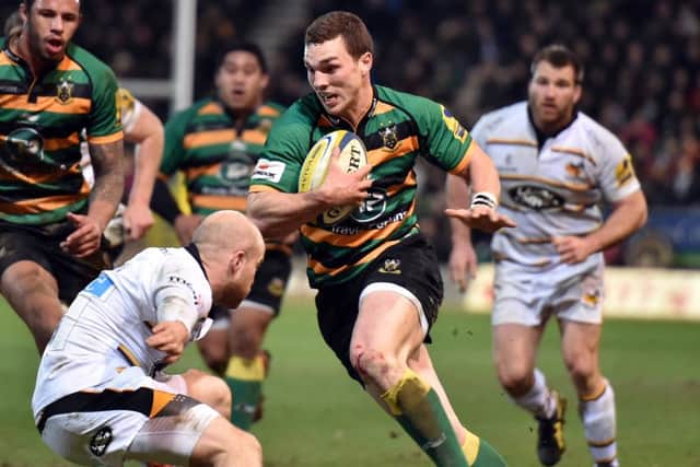 HE'S BACK - George North in action for Saints against Wasps in March