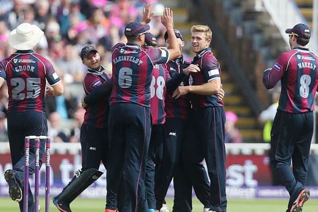 IMPRESSIVE - Northants Steelbacks celebrate a wicket in their semi-final win over Birmingham Bears (Picture: Kirsty Edmonds)