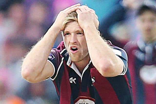 DISAPPOINTED - Northants Steelbacks' David Willey