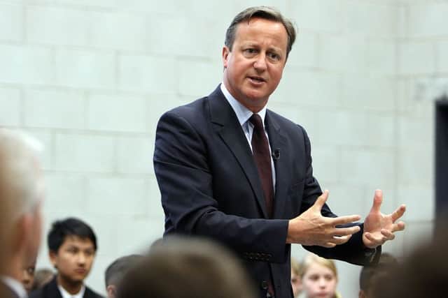 Prime Minister David Cameron visiting Corby Technical School on the day a new batch of Free Schools are to be set-up. NNL-150209-135118009