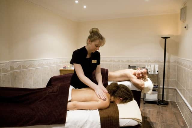 A massage is one of the treatments offered at Whittlebury Hall