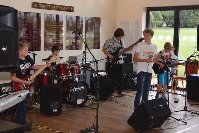 Northamptonshire school teaches would-be rock stars how to form a band as well as teaching them instrument skills.