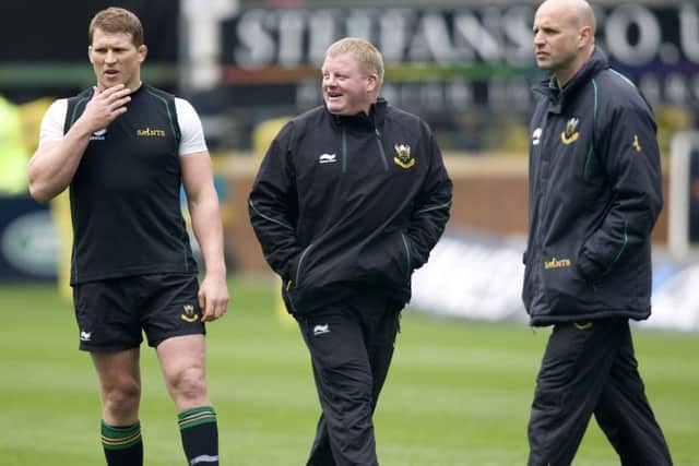 Dylan Hartley (left) still has a key role to play, says Jim Mallinder (right) (picture: Linda Dawson)