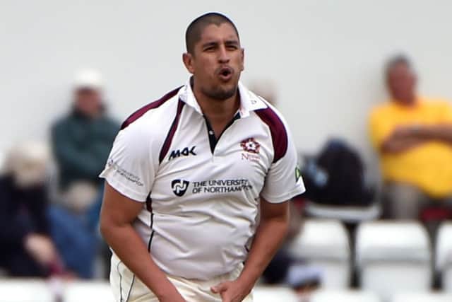 Rory Kleinveldt took the only wicket to fall on day one of Northants' LV= Championship clash with Glamorgan