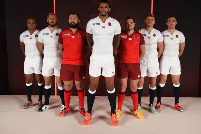 Courtney Lawes (centre) is ready for England's World Cup opener against Fiji