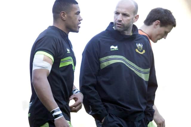 Jim Mallinder has helped Luther Burrell (left) and Saints' other released England players to 'reset their goals' (picture: Linda Dawson)