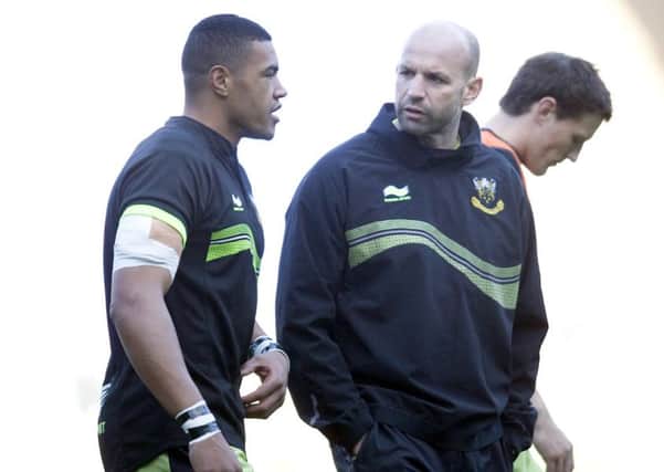 Jim Mallinder has helped Luther Burrell (left) and Saints' other released England players to 'reset their goals' (picture: Linda Dawson)