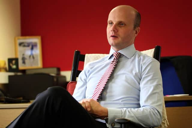 Police and crime commissioner Adam Simmonds pictured at Police HQ, Wootton Hall. ENGNNL00120131217150602