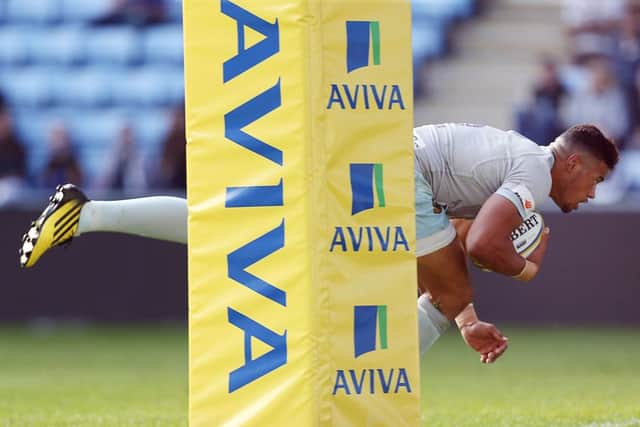 Luther Burrell scored his third try in two pre-season games at Wasps on Sunday (picture: Kirsty Edmonds)