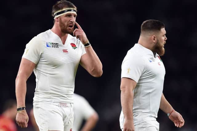 Tom Wood played a key role for England in the World Cup, but Kieran Brookes (right) did not start a pool game