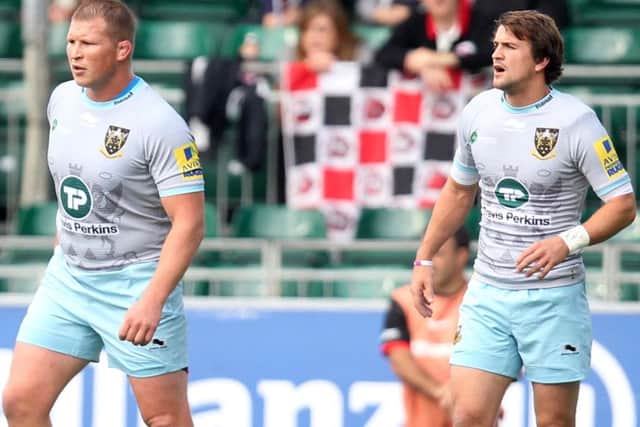 Lee Dickson (right) has taken over from Dylan Hartley as Saints skipper (picture: Sharon Lucey)