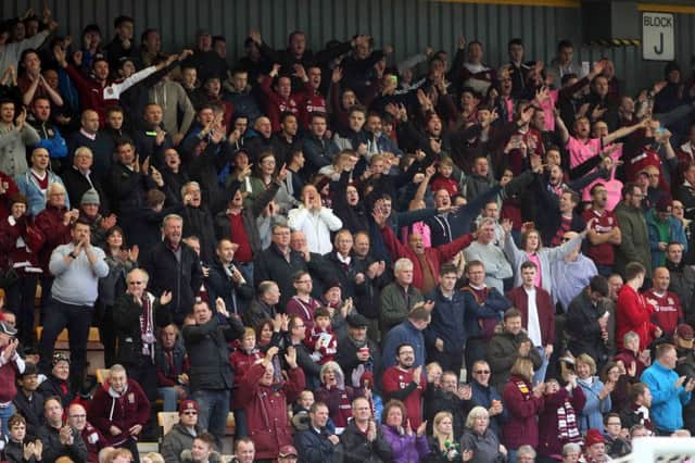 Northampton took over 1,200 fans to Cambridge on Saturday. Pictures by Sharon Lucey