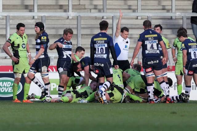 Saints were beaten 20-7 by Sale at the AJ Bell Stadium in January (pictures: Sharon Lucey)